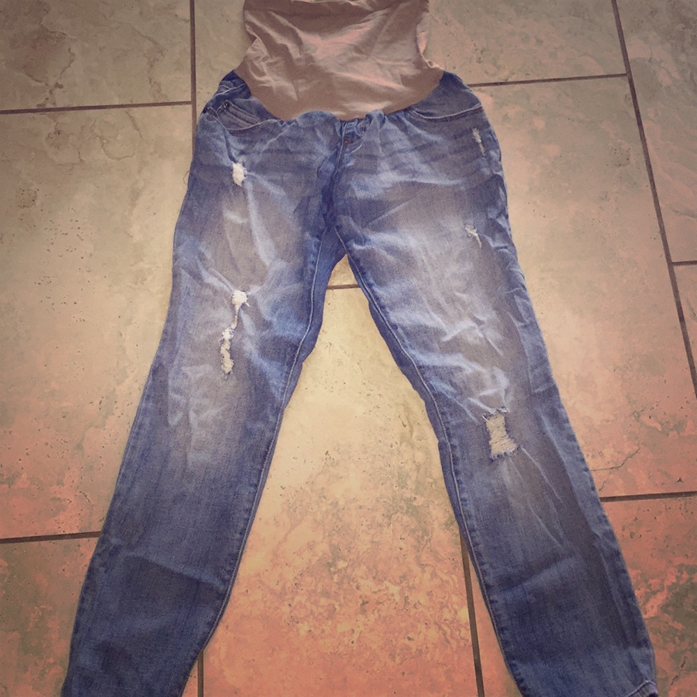 Maternity denim jeans